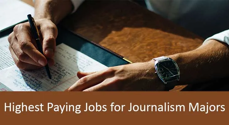 Highest Paying Jobs for Journalism Majors